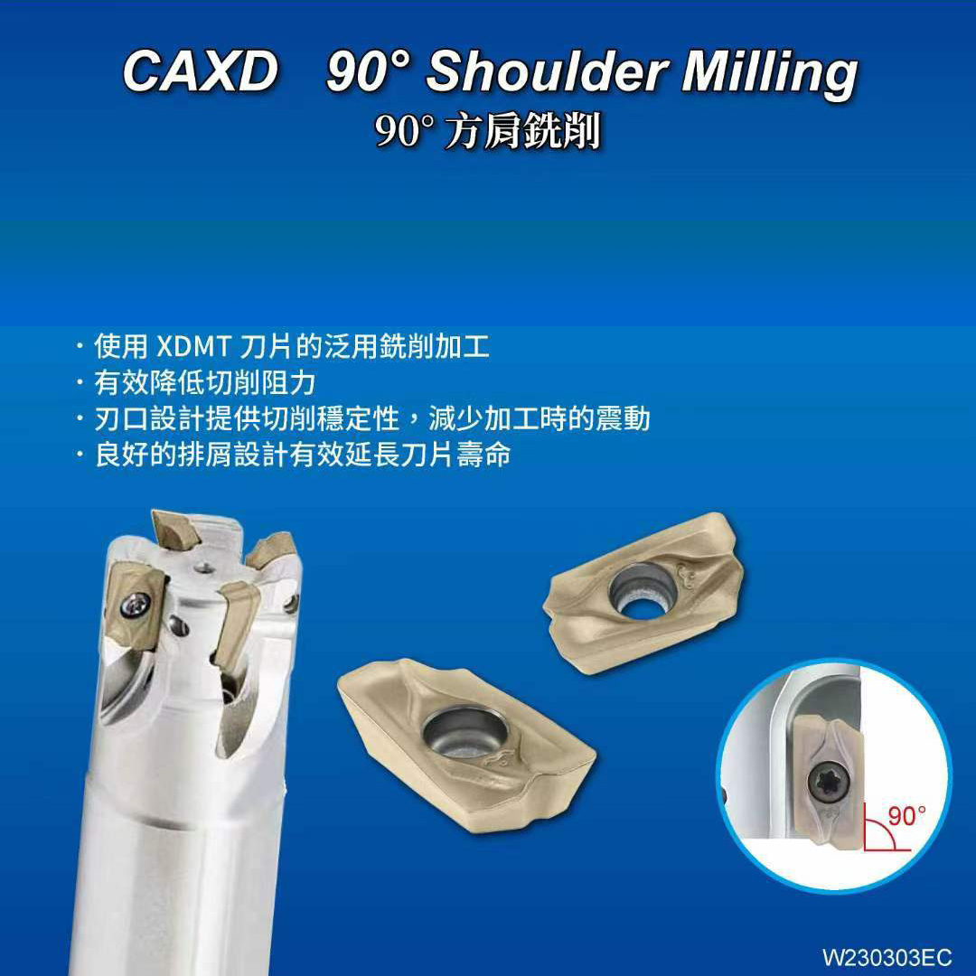 CAXD 90°方肩銑刀桿刀片